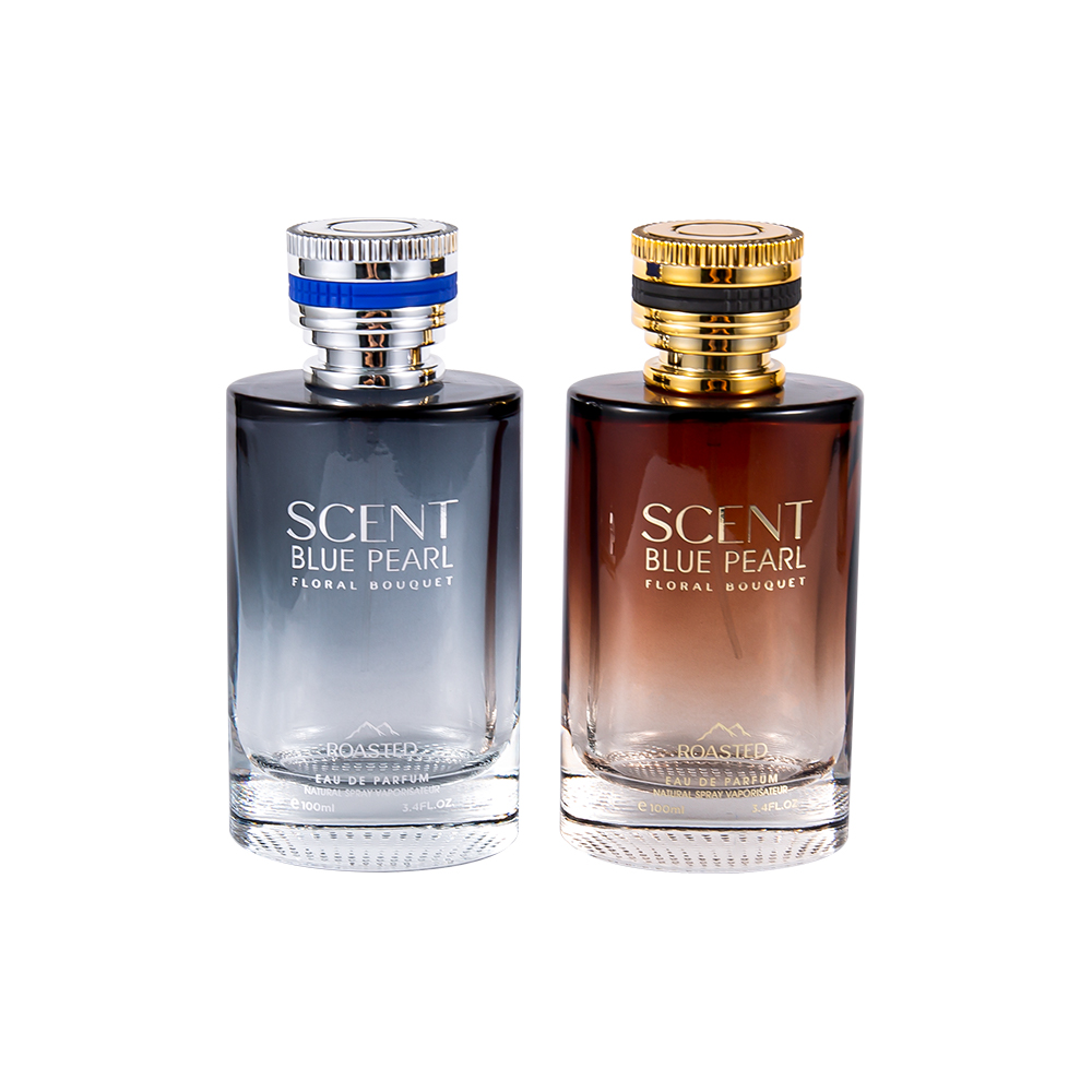 KY1109-WJ2098 100 ml wytłaczana szklana butelka na perfumy z nakrętką na perfumy Pcta