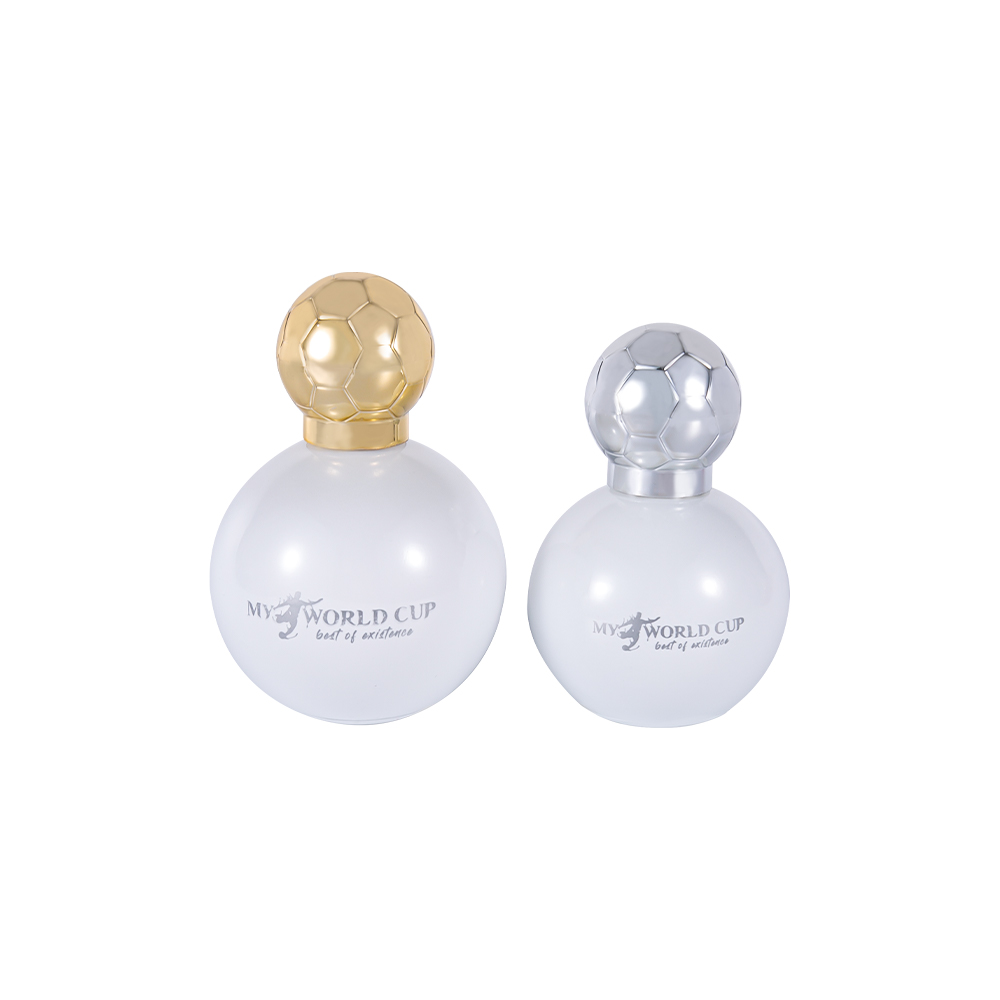 KY337-WJ2530 50 ml szklana butelka na perfumy piłkarskie z czapką piłkarską