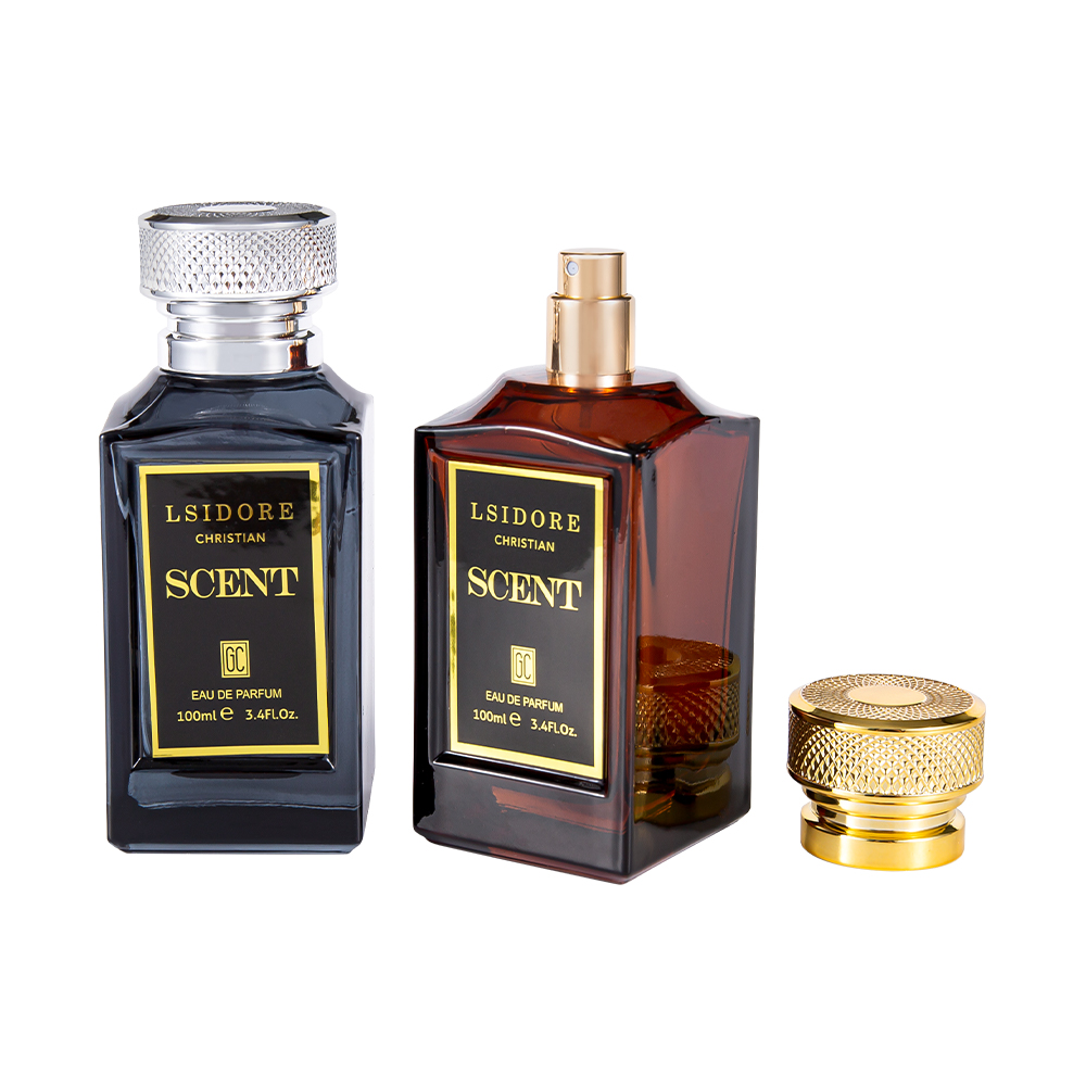 KY1522-WJ2341 100 ml luksusowy zestaw butelek perfum tłoczonych na gorąco z wyjątkową nakrętką perfum