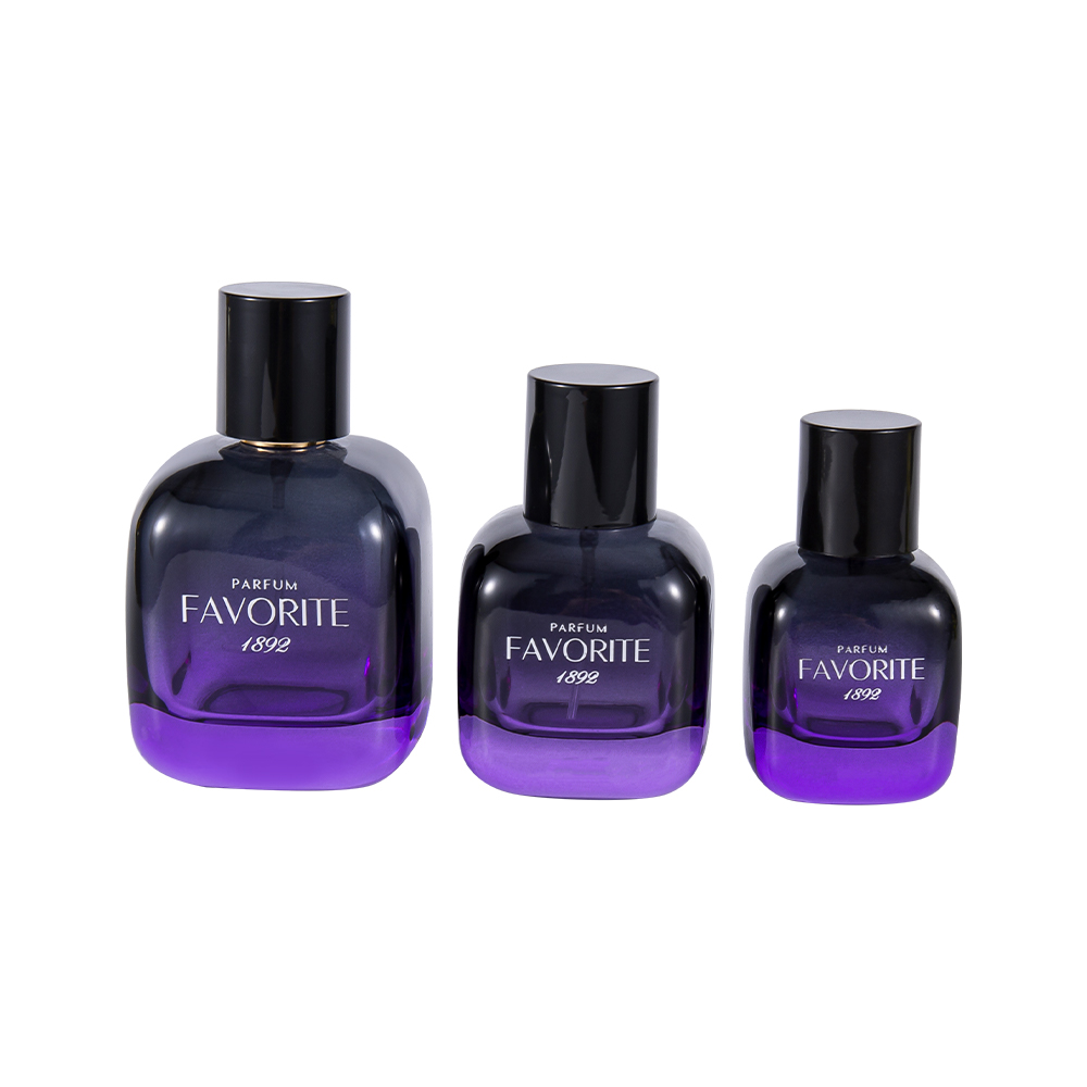 GC4869-WJ2531 50 ml dekoracyjna szklana butelka na perfumy z nakrętką z PP, seria o wielu pojemnościach