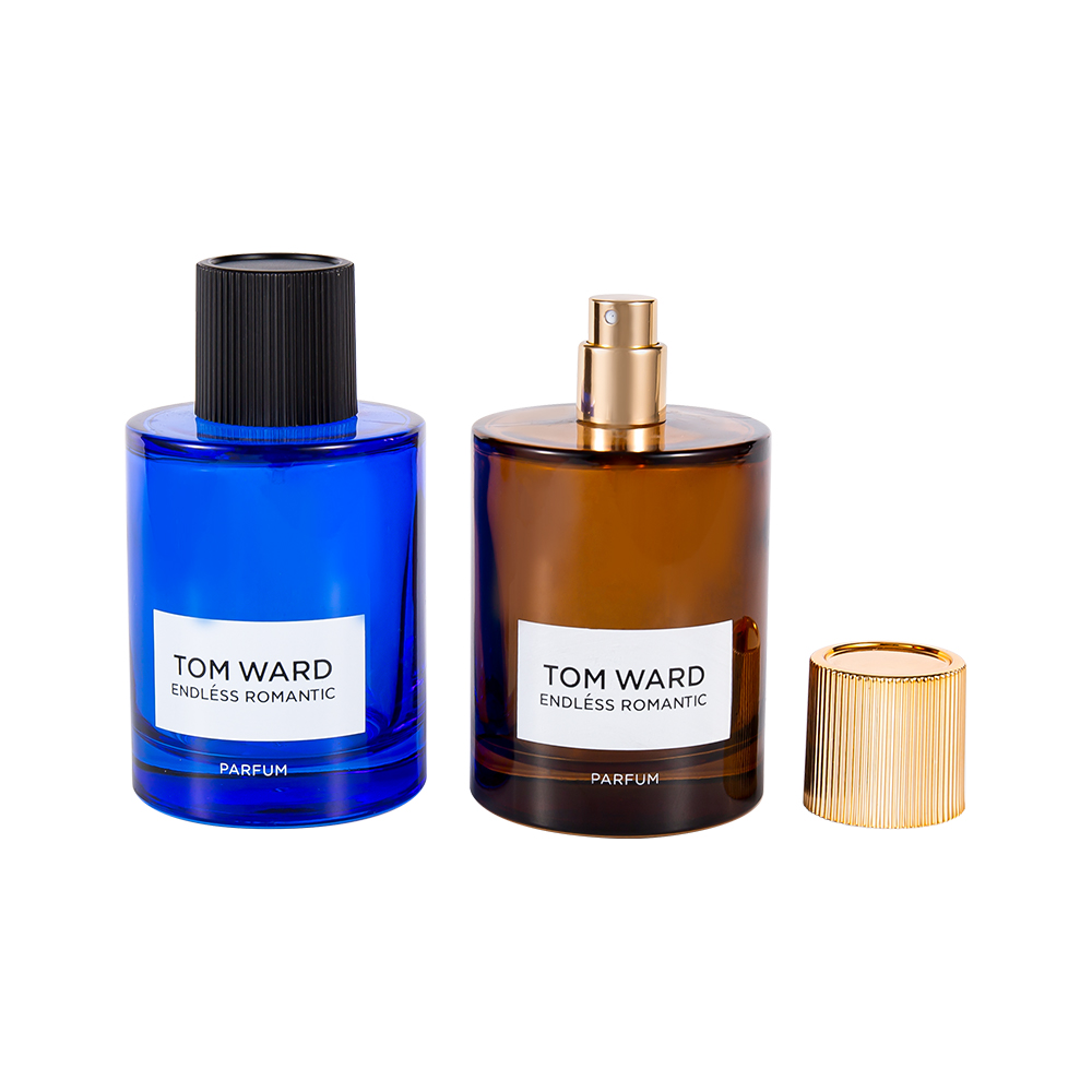 GC5178-WJ2623 100 ml hurtowa szklana butelka na perfumy z nasadką na perfumy w paski